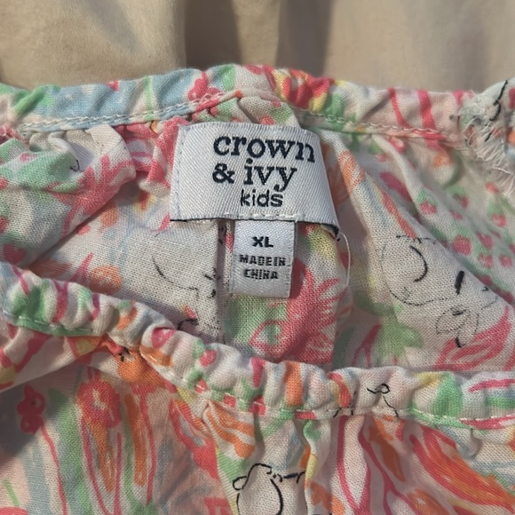 Crown and Ivy kids tie shirt size xl - Picture 2 of 2